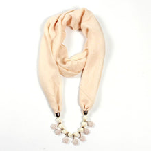 Load image into Gallery viewer, 26colors trendy jewelry pendant scarf statement necklace for ladies scarf necklaces Beach Sunscreen accessories neckerchief gift