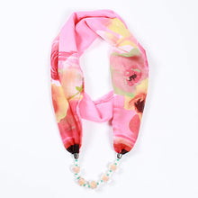 Load image into Gallery viewer, 26colors trendy jewelry pendant scarf statement necklace for ladies scarf necklaces Beach Sunscreen accessories neckerchief gift