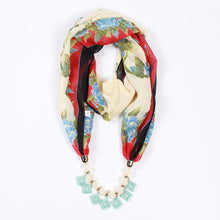 Load image into Gallery viewer, 26colors trendy jewelry pendant scarf statement necklace for ladies scarf necklaces Beach Sunscreen accessories neckerchief gift