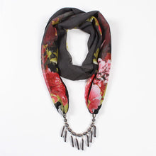 Load image into Gallery viewer, 26colors trendy jewelry pendant scarf statement necklace for ladies scarf necklaces Beach Sunscreen accessories neckerchief gift