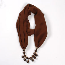 Load image into Gallery viewer, 26colors trendy jewelry pendant scarf statement necklace for ladies scarf necklaces Beach Sunscreen accessories neckerchief gift