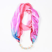 Load image into Gallery viewer, 26colors trendy jewelry pendant scarf statement necklace for ladies scarf necklaces Beach Sunscreen accessories neckerchief gift