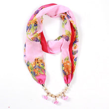 Load image into Gallery viewer, 26colors trendy jewelry pendant scarf statement necklace for ladies scarf necklaces Beach Sunscreen accessories neckerchief gift