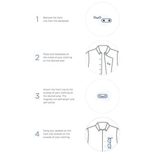 Load image into Gallery viewer, 2Pcs Collar Glasses Clip Portable Magnetic Glasses Clip