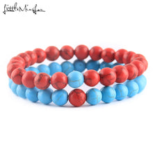 Load image into Gallery viewer, 2Pcs/Set Natural stone beads Couple Lovers best friend bracelet for women yoga Yin Yang Beaded Bracelets Bangles gift for men