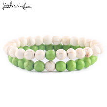 Load image into Gallery viewer, 2Pcs/Set Natural stone beads Couple Lovers best friend bracelet for women yoga Yin Yang Beaded Bracelets Bangles gift for men