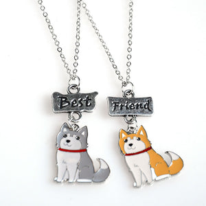 2 pz/set Gioielli Best Friends Collane con ciondoli Pendenti Cartoon Bella collana amici Set per bambini Regalo per bambini per ragazze 