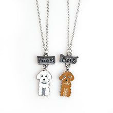 Carica l&#39;immagine nel visualizzatore di Gallery, 2 pz/set Gioielli Best Friends Collane con ciondoli Pendenti Cartoon Bella collana amici Set per bambini Regalo per bambini per ragazze 
