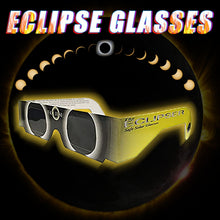 Load image into Gallery viewer, 2x Eclipse Glasses With High-quality Protective Film For Observing Solar E Clipse Create A Very Natural Bright Yellow Sunlight