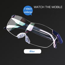 Load image into Gallery viewer, 3.0 times Magnifying Glass Reading Glasses Big Vision 400% up Presbyopic Glasses Magnifier Eyewear Presbyopia