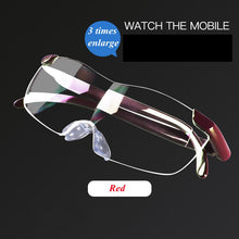 Load image into Gallery viewer, 3.0 times Magnifying Glass Reading Glasses Big Vision 400% up Presbyopic Glasses Magnifier Eyewear Presbyopia