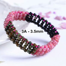Load image into Gallery viewer, 3.5mm Rubellite Bracelet For Women Natural Crystal Stone Bracelet Beads Garnet Bracelet Cristal Bracciali Donna