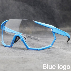 3 Lens Sports Riding Cycling Photochromic Sunglasses MTB Mountain Bike Bicycle Goggles Men's Women Cycling Eyewear