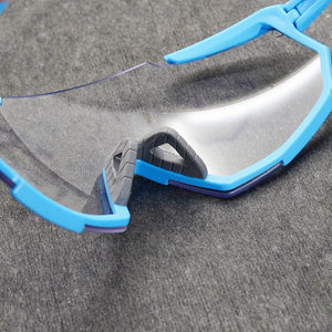 3 Lens Sports Riding Cycling Photochromic Sunglasses MTB Mountain Bike Bicycle Goggles Men's Women Cycling Eyewear
