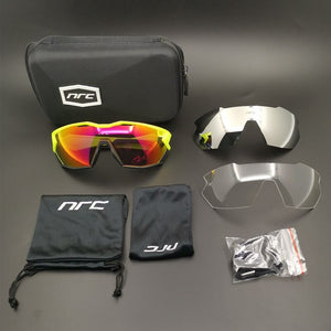 3 Lens SportsRiding Cycling Sunglasses MTB Fishing Hiking Mountain Bike Bicycle Goggles Men's Women Cycling Eyewear