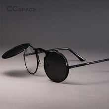 Carica l&#39;immagine nel visualizzatore di Gallery, 3057 STEAMPUNK Metal Round Sunglasses Men Women Retro CIRCLE SUN GLASSES Brand Designer Eyewear Shades UV Protection