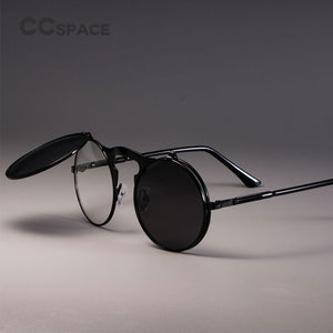 3057 STEAMPUNK Metal Round Sunglasses Men Women Retro CIRCLE SUN GLASSES Brand Designer Eyewear Shades UV Protection