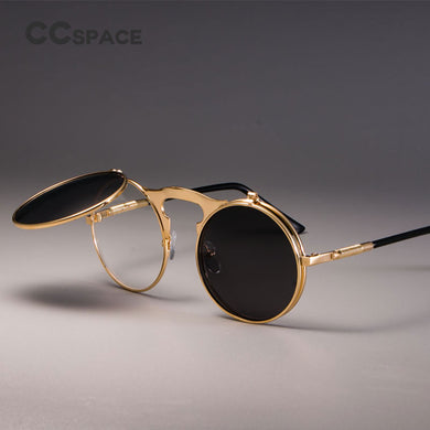 3057 STEAMPUNK Metal Round Sunglasses Men Women Retro CIRCLE SUN GLASSES Brand Designer Eyewear Shades UV Protection
