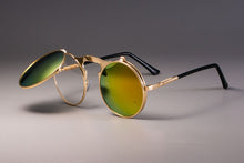 Carica l&#39;immagine nel visualizzatore di Gallery, 3057 STEAMPUNK Metal Round Sunglasses Men Women Retro CIRCLE SUN GLASSES Brand Designer Eyewear Shades UV Protection