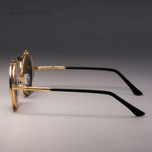 Carica l&#39;immagine nel visualizzatore di Gallery, 3057 STEAMPUNK Metal Round Sunglasses Men Women Retro CIRCLE SUN GLASSES Brand Designer Eyewear Shades UV Protection