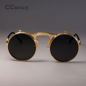 3057 STEAMPUNK Metal Round Sunglasses Men Women Retro CIRCLE SUN GLASSES Brand Designer Eyewear Shades UV Protection