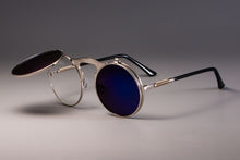 Carica l&#39;immagine nel visualizzatore di Gallery, 3057 STEAMPUNK Metal Round Sunglasses Men Women Retro CIRCLE SUN GLASSES Brand Designer Eyewear Shades UV Protection
