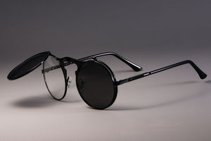 3057 STEAMPUNK Metal Round Sunglasses Men Women Retro CIRCLE SUN GLASSES Brand Designer Eyewear Shades UV Protection