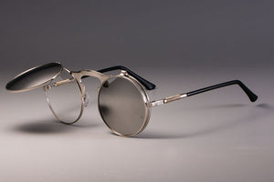 3057 STEAMPUNK Metal Round Sunglasses Men Women Retro CIRCLE SUN GLASSES Brand Designer Eyewear Shades UV Protection