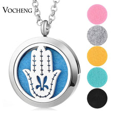 Load image into Gallery viewer, 30mm Perfume Diffuser Locket Necklace Dolphin 316L Stainless Steel Magnetic Randomly Send 5pcs Oil Pads as Gift VA-813
