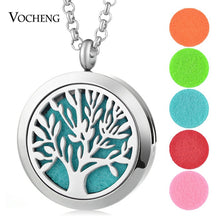 Load image into Gallery viewer, 30mm Perfume Diffuser Locket Necklace Dolphin 316L Stainless Steel Magnetic Randomly Send 5pcs Oil Pads as Gift VA-813
