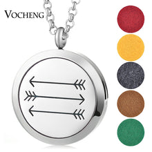 Load image into Gallery viewer, 30mm Perfume Diffuser Locket Necklace Dolphin 316L Stainless Steel Magnetic Randomly Send 5pcs Oil Pads as Gift VA-813
