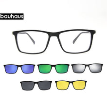 Load image into Gallery viewer, 3174 Magnet Sunglasses Clip Mirrored Clip on Magnetic Sunglasses Clip on Glasses Men Polarized Clip Custom Prescription Myopia