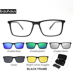 3174 Magnet Sunglasses Clip Mirrored Clip on Magnetic Sunglasses Clip on Glasses Men Polarized Clip Custom Prescription Myopia