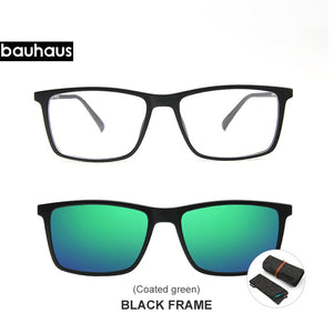 3174 Magnet Sunglasses Clip Mirrored Clip on Magnetic Sunglasses Clip on Glasses Men Polarized Clip Custom Prescription Myopia