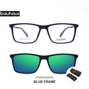 3174 Magnet Sunglasses Clip Mirrored Clip on Magnetic Sunglasses Clip on Glasses Men Polarized Clip Custom Prescription Myopia