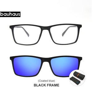 3174 Magnet Sunglasses Clip Mirrored Clip on Magnetic Sunglasses Clip on Glasses Men Polarized Clip Custom Prescription Myopia