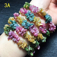 Load image into Gallery viewer, 3A-5A Natural Tourmaline Bracelet Femme Rubellite Beads Bracelet Women Bohemian Natural Stone Crystal Bracelet Pierre Naturelle