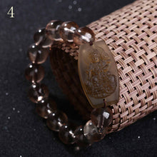 Load image into Gallery viewer, 3A Healing Reiki Agate Brown Crystal Quartz Bracelets Women Bracelet Engagement Jewelry Transparent Beads Chain Buddha Geometric