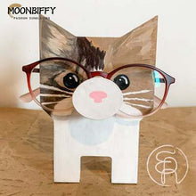 Load image into Gallery viewer, 3D Animal Figurine Glasses Holder Stand Wooden Eyeglass Display Rack Birthday Gift Room Decor Home Decoration Accessories