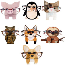 Load image into Gallery viewer, 3D Animal Figurine Glasses Holder Stand Wooden Eyeglass Display Rack Birthday Gift Room Decor Home Decoration Accessories