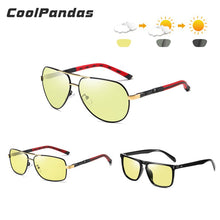 Load image into Gallery viewer, 3PCS Combined CoolPandas Sunglasses Men Polarized Day Night Vision Driving Eyewear Photochromic Women gafas de sol hombre