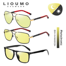Load image into Gallery viewer, 3PCS Combined LIOUMO Day Night Vision Photochromic Sunglasses For Men Polarized Women Square Driving Sun Glasses