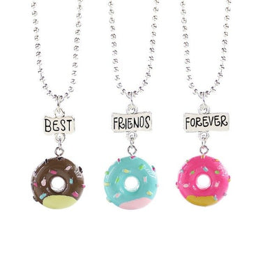 3 pz/set Amici ciambella Stereo Imitazione Collana BFF Per I Bambini Best Friends Forever Kid Gioielli Regalo ert27 
