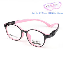 Load image into Gallery viewer, 4-9 Year-old  Kids Glasses Round TR90 Prescription Eyeglasses Myopia Children Silicone Rubber Cat Eye Girl Pink Spectacle