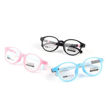 Load image into Gallery viewer, 4-9 Year-old  Kids Glasses Round TR90 Prescription Eyeglasses Myopia Children Silicone Rubber Cat Eye Girl Pink Spectacle