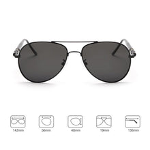 Load image into Gallery viewer, 4 Colors Men Sunglasses Oval Resin Lenses Mental Frame For Men Sun Glasses Male Retro Manliness Sunglasses Eye Wear