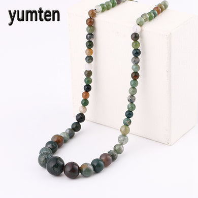 4 Colors Original Design Chalcedon Necklace Ethnic Necklace Handmade Braided Stone Necklace Vintage Bohemian Multicolor Picasso