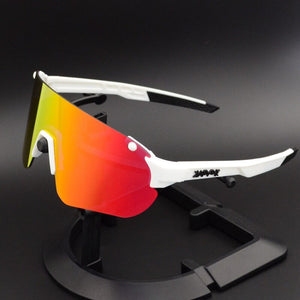 4 Lens Mountain Bike Sports Bicycle Photochromic Sunglasses Windproof Ski Goggles MTB Fishing Hiking Cycling Sun Glasses
