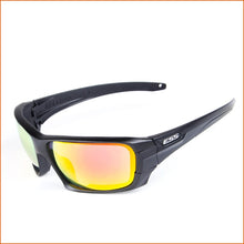 Carica l'immagine nel visualizzatore di Gallery, 4 lens Polarized Sunglasses UV protection Military  Glasses TR90 Army Google Bullet-proof Eyewear vole JBR CS