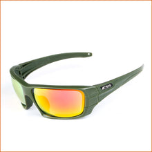 Carica l'immagine nel visualizzatore di Gallery, 4 lens Polarized Sunglasses UV protection Military  Glasses TR90 Army Google Bullet-proof Eyewear vole JBR CS